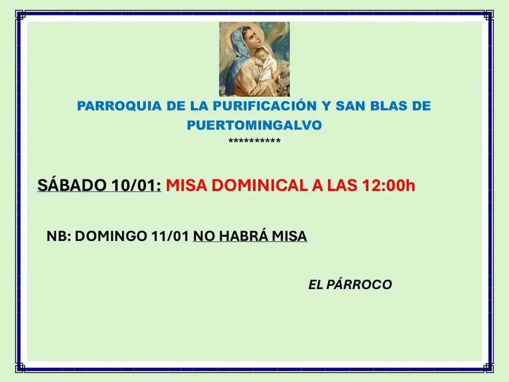 Cartel pasado